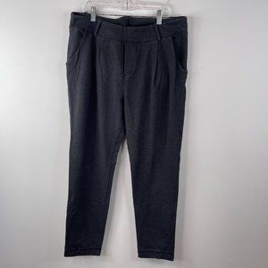 Lululemon Stress Less Pant Heathered Dark Grey/Soot Stretch French Terry Sz 10